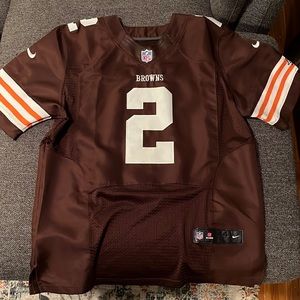 Cleveland Browns #2 Johnny Manziel Nike On Field Jersey